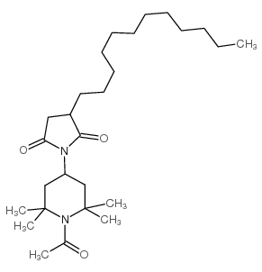 N-(1-乙酰基-2,2,6,6-四甲基-4-哌啶基)-2-十二基琥珀酰亚胺