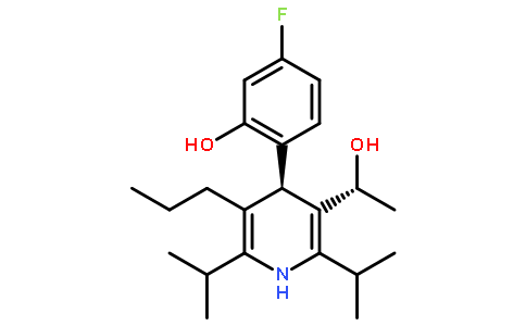 (alphaR,4R)-4-(4-氟-2-羟基苯基)-alpha-甲基-2,6-双(1-甲基乙基)-5-丙基-3-吡啶甲醇
