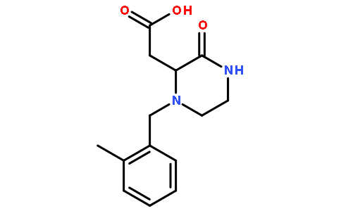 [1- (2-甲基苄基)-3 -氧代- 2 -哌嗪基]乙酸