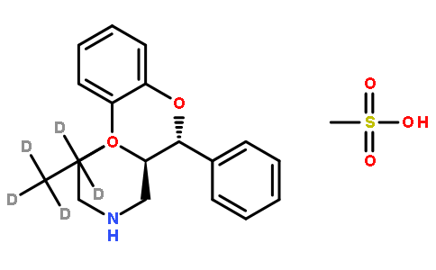 瑞波西汀-d5 甲磺酸盐