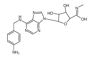 (2S,3S,4R,5R)-5-[6-[(4-aminophenyl)methylamino]purin-9-yl]-3,4-dihydroxy-N-methyloxolane-2-carboxamide