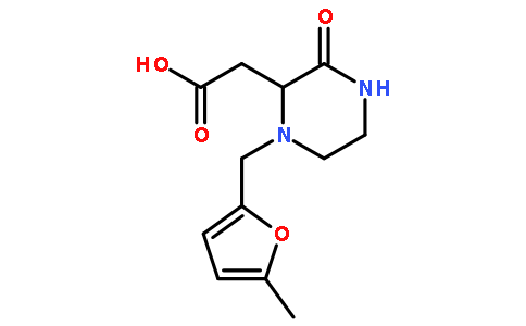 2-{1-[(5-甲基-2-呋喃基)甲基]-3-氧代-2-哌嗪}乙酸