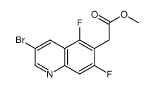 甲基 2-(3-溴-5,7-二氟喹啉-6-基)乙酸酯