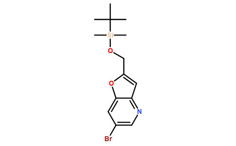 6-溴-2-((叔丁基二甲基甲硅烷基氧基)甲基)-呋喃并[3,2-b]吡啶