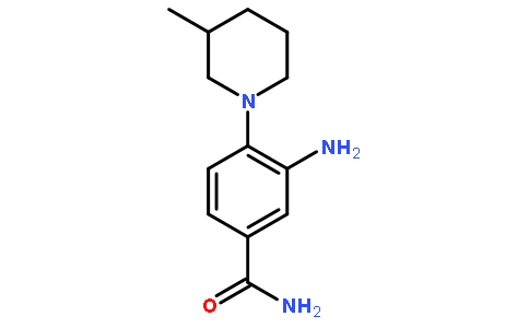 3-氨基-4-（3-甲基-1-哌啶基）苯甲酰胺