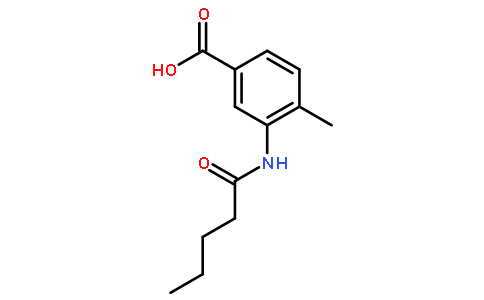 4-甲基-3-(戊酰氨基)苯甲酸