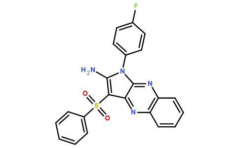 3-(benzenesulfonyl)-1-(4-fluorophenyl)pyrrolo[3,2-b]quinoxalin-2-amine