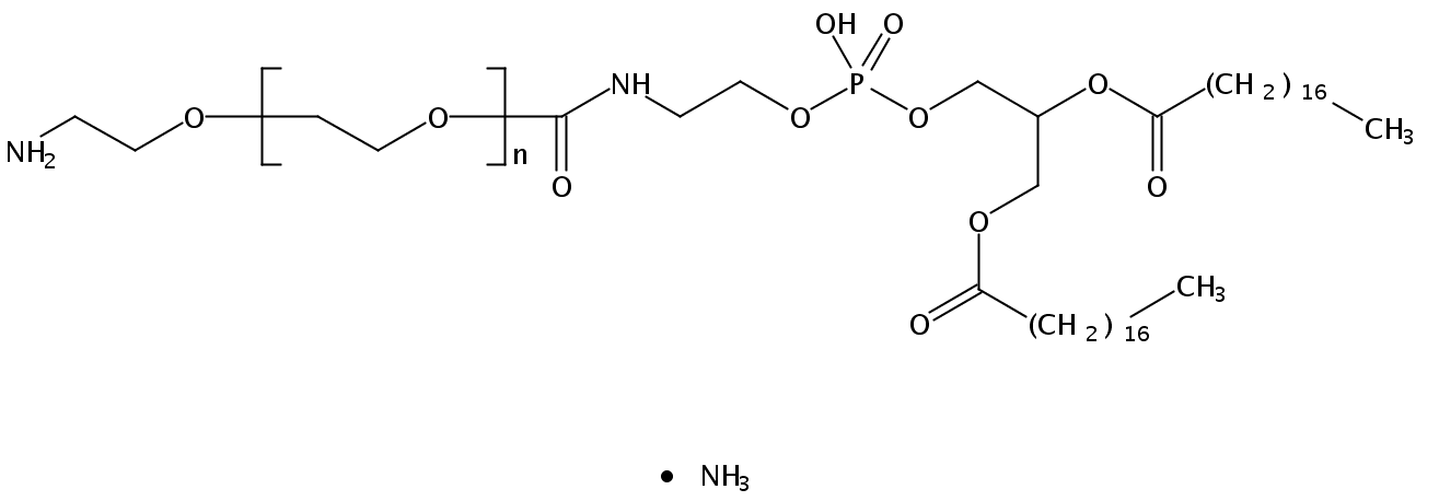 1,2-distearoyl-sn-glycero-3-phosphoethanolamine-N-[amino(polyethylene glycol)-2000] (ammonium salt)