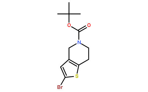 2-溴-6,7-二氢噻吩并[3,2-C]吡啶--5(4H)-甲酸叔丁酯