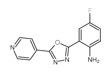 4-fluoro-2-(5-pyridin-4-yl-1,3,4-oxadiazol-2-yl)aniline