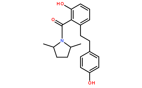 (2,5-Dimethyl-1-pyrrolidinyl){2-hydroxy-6-[2-(4-hydroxyphenyl)eth yl]phenyl}methanone