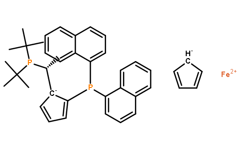 (2R)-1-[(1R)-1-[双(1,1-二甲基乙基)膦]乙基]-2-(二-1-萘基膦)二茂铁(符合 CAS 标准)