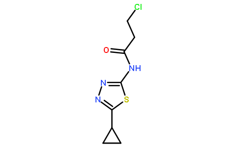 3-氯-n-(5-环丙基-1,3,4-噻二唑-2-基)丙酰胺