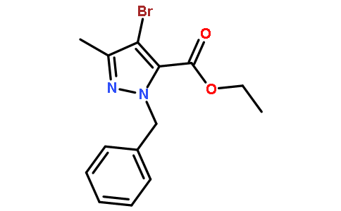 1-苄基-4-溴-3-甲基-1H-吡唑-5-羧酸乙酯