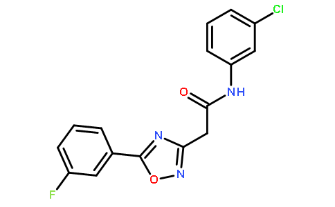 N-(3-氯苯基)-2-(5-(3-氟苯基)-1,2,4-噁二唑-3-基)乙酰胺