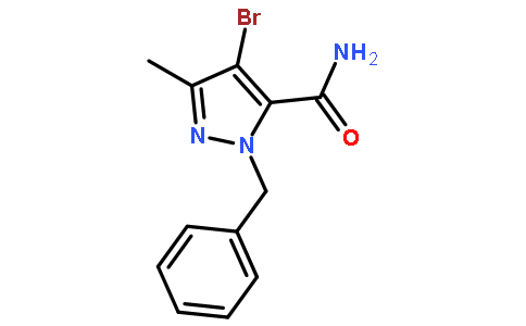 1-苄基-4-溴-3-甲基-1H-吡唑-5-羧酰胺