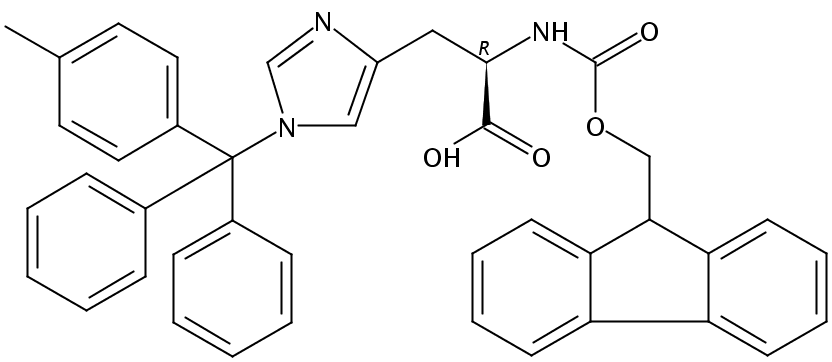 N-(9-芴甲氧羰基)-N’-(4-甲基三苯甲基)-D-组氨酸