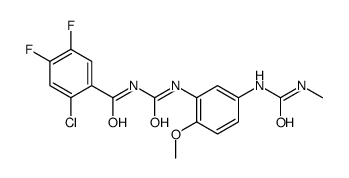 2-chloro-4,5-difluoro-N-[[2-methoxy-5-(methylcarbamoylamino)phenyl]carbamoyl]benzamide