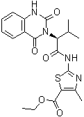 2-[[(2S)-2-(1,4-二氢-2,4-二氧代-3(2H)-喹唑啉基)-3-甲基-1-氧代丁基]氨基]-4-甲基-5-噻唑羧酸乙酯