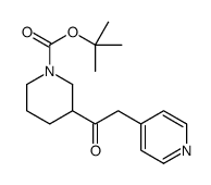 tert-butyl 3-(2-pyridin-4-ylacetyl)piperidine-1-carboxylate