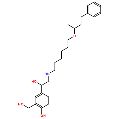 (4-{1-羟基-2-[6-(4-苯基-丁-2-基氧基)己基氨基]乙基} -2-(羟甲基)苯酚)