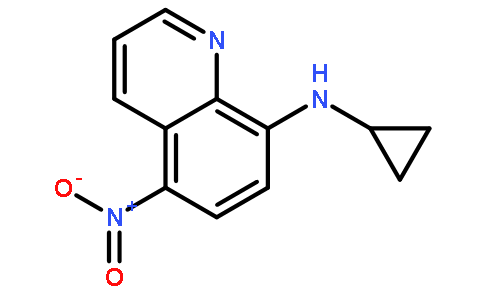 8-环丙基氨基-5-硝基喹啉
