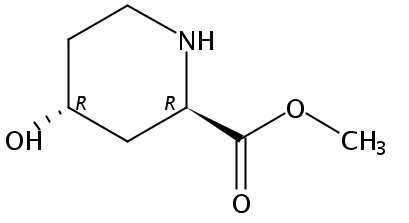 methyl (2R,4R)-4-hydroxypiperidine-2-carboxylate