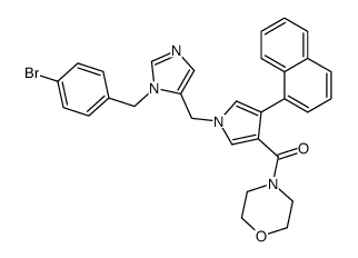[1-{[1-(4-Bromobenzyl)-1H-imidazol-5-yl]methyl}-4-(1-naphthyl)-1H -pyrrol-3-yl](4-morpholinyl)methanone
