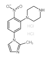 1-(5-(2-Methyl-1H-imidazol-1-yl)-2-nitrophenyl)-piperazine dihydrochloride
