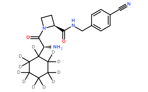 1-((2R)-2-Amino-2-cyclohexylacetyl)-N-(4’-cyanobenzyl)-2-L-azetidinecarboxamide-d11