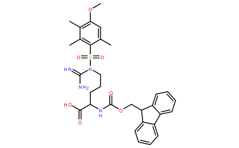 N-Fmoc-N’-(4-甲氧基-2,3,6-三甲基苯磺酰基)-L-精氨酸