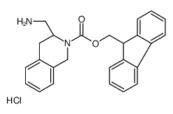 9H-fluoren-9-ylmethyl (3S)-3-(aminomethyl)-3,4-dihydro-1H-isoquinoline-2-carboxylate,hydrochloride