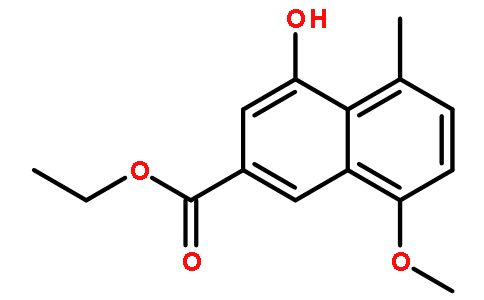 4-羟基-8-甲氧基-5-甲基-2-萘羧酸乙酯