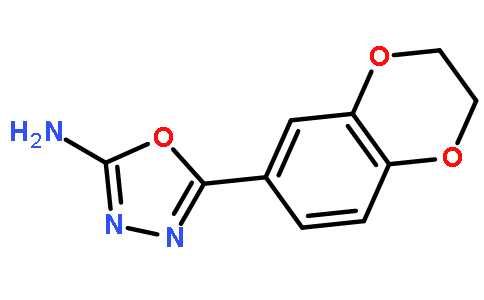 5-(2,3-dihydro-1,4-benzodioxin-6-yl)-1,3,4-oxadiazol-2-amine
