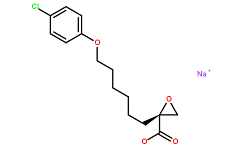 (R)-2-(6-(4-氯苯氧基)己基)环氧乙烷-2-羧酸钠盐
