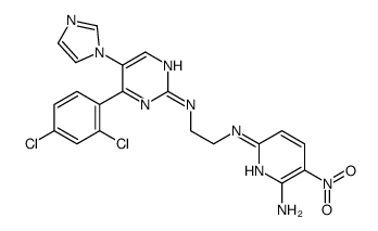 N6-[2-[[4-(2,4-二氯苯基)-5-(1H-咪唑-1-基)-2-嘧啶基]氨基]乙基]-3-硝基-2,6-二氨基吡啶