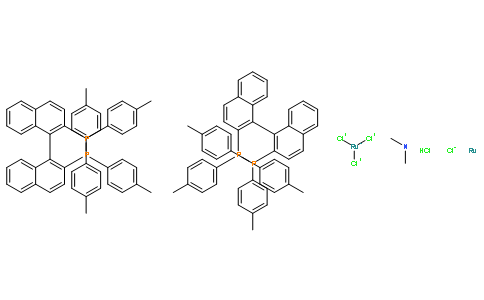 Dimethylammonium dichlorotri(μ-chloro)bis[(R)-(+)-2,2'-bis(di-p-tolylphosphino)-1,1'-binaphthyl]diruthenate(II),[NH2Me2][{RuCl((