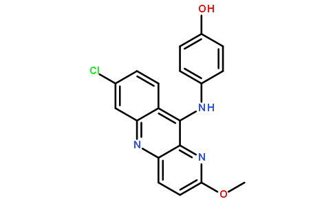 2-甲氧基-7-氯-10-(4’-羟苯基)胺基苯并[B]-1,5-萘啶