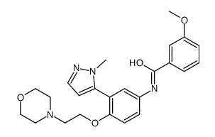 3-methoxy-N-[3-(2-methylpyrazol-3-yl)-4-(2-morpholin-4-ylethoxy)phenyl]benzamide