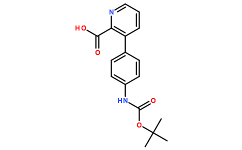 3-(4-((叔丁氧基羰基)氨基)苯基)吡啶甲酸