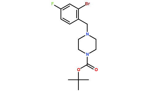 叔-丁基 4-(2-溴-4-氟苯甲基)哌嗪-1-羧酸酯