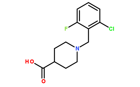 1-[(2-chloro-6-fluorophenyl)methyl]piperidine-4-carboxylic acid