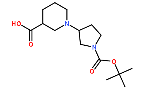 1-(1-叔丁氧基羰基-吡咯烷-3-基)-哌啶-3-羧酸