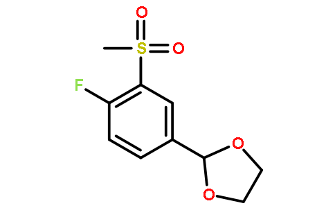 2-[4-氟-3-(甲基磺酰基)苯基]-1,3-二氧戊环