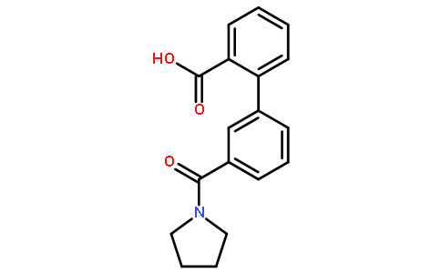 3-(吡咯烷-1-羰基)-[1,1-联苯]-2-羧酸
