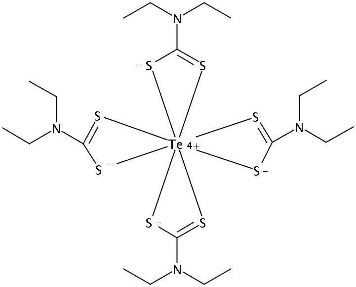 二乙基二硫代氨基甲酸碲