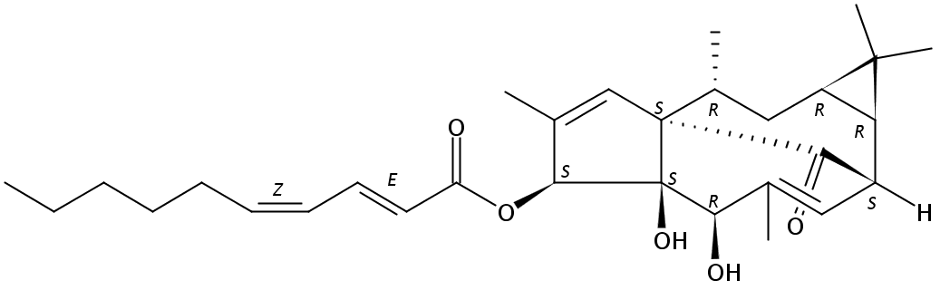3-O-(2'E,4'Z-癸二烯酰基)-20-去氧巨大戟萜醇