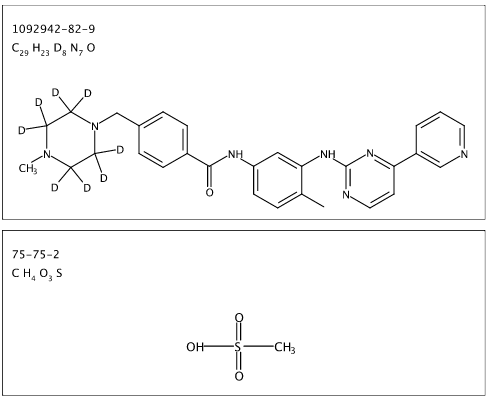 Gleevec-d8 Mesylate (Imatinib-d8 Mesylate)