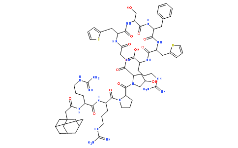 (1-腺嘌呤乙酰基-D-精氨酸0,羟脯氨酸3,-(2-二噻吩基)丙氨酸5,8,D-苯丙氨酸7)-舒缓激肽