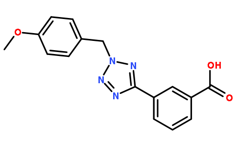 Benzoic acid, 3-[2-[(4-methoxyphenyl)methyl]-2H-tetrazol-5-yl]-